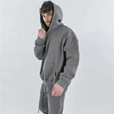 Men Winter Gyms Cotton Hoodie Fitness Bodybuilding Sweatshirt Jacket High Kangaroo Pockets Quality Hoodie Clothing+pants باور أب | Power Up